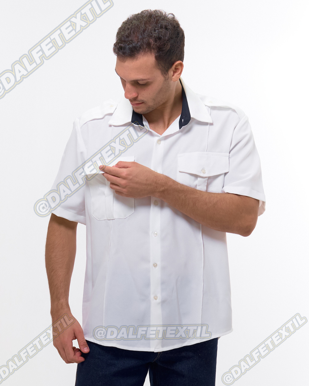 Camisa Microfibra Poliéster Tipo Columbia Manga Corta Caballero